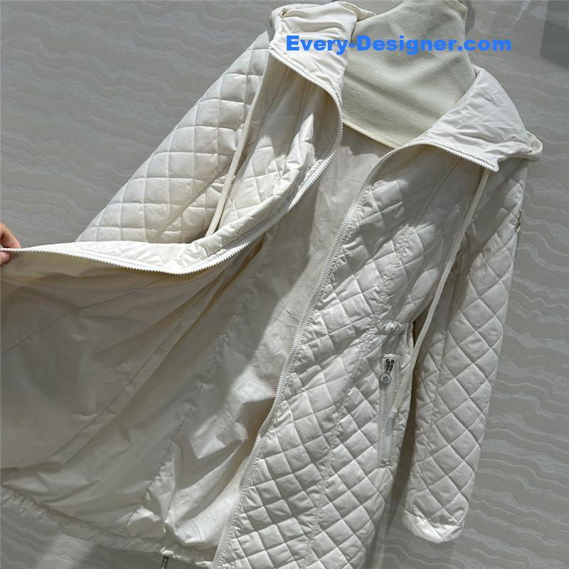 Moncler Bagnac Off-white Long Down Jacket