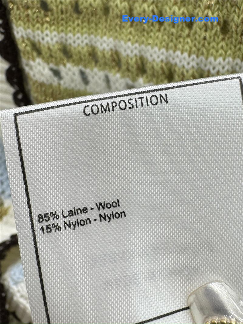 Ch**el knitted v-neck vest replica d&g clothing