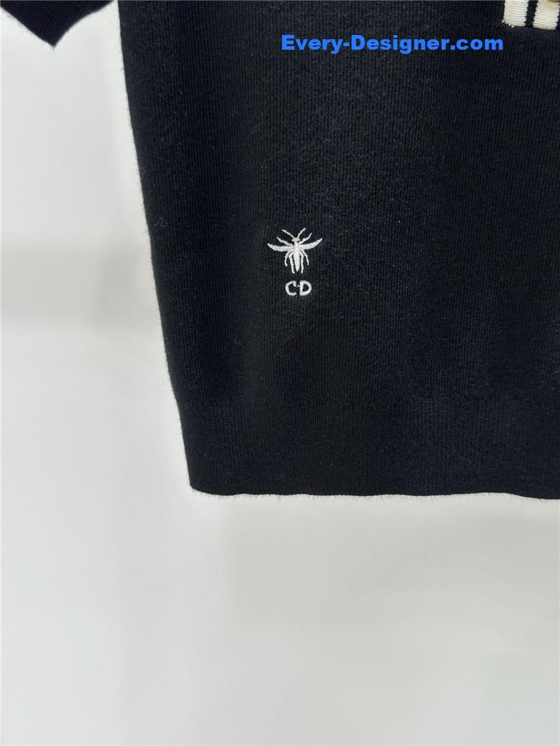 D10r bee embroidery knitted short sleeves replica clothes