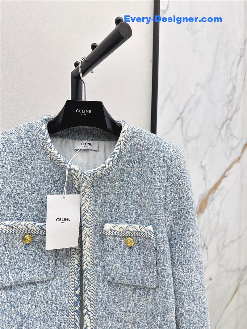 Ce1i*e blue woven jacket replica d&g clothing