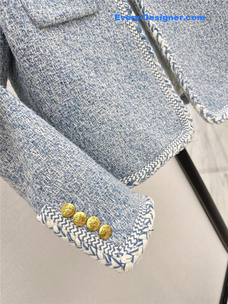 Ce1i*e blue woven jacket replica d&g clothing