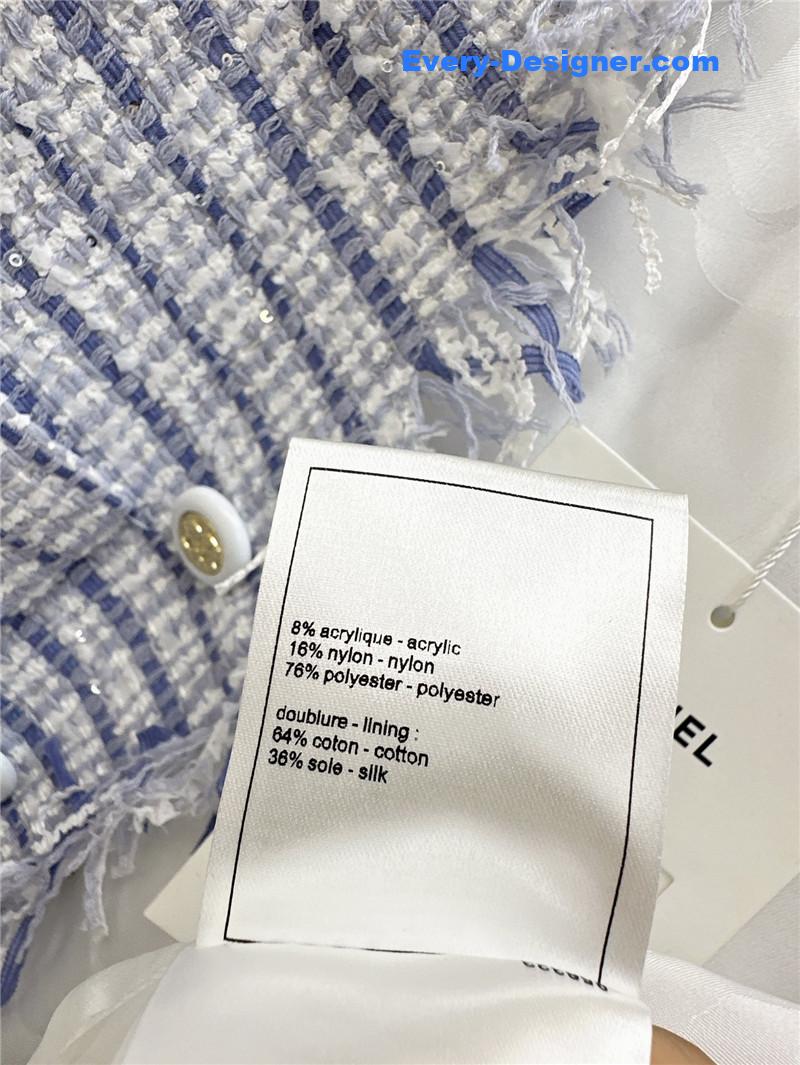 Ch**el fringed braided coat replica designer clothes