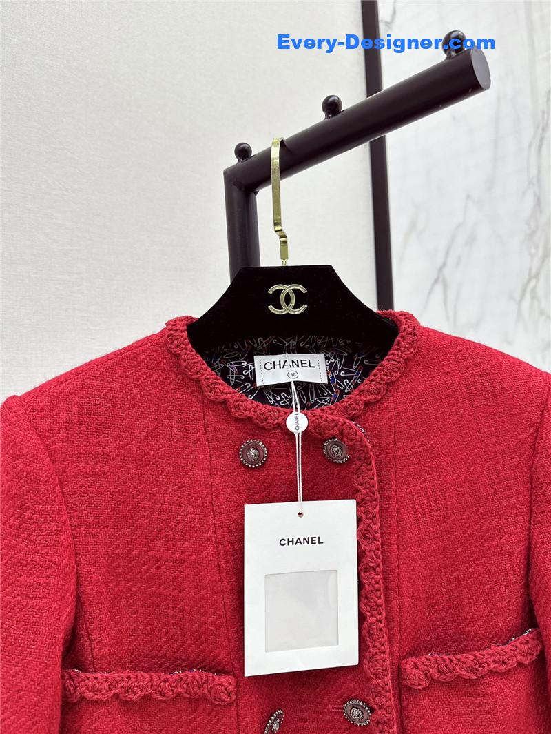 Ch**el four-pocket woven coat replica clothing sites