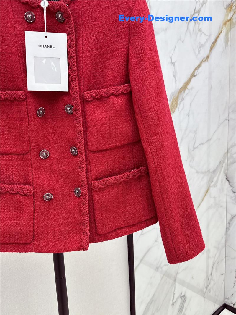 Ch**el four-pocket woven coat replica clothing sites