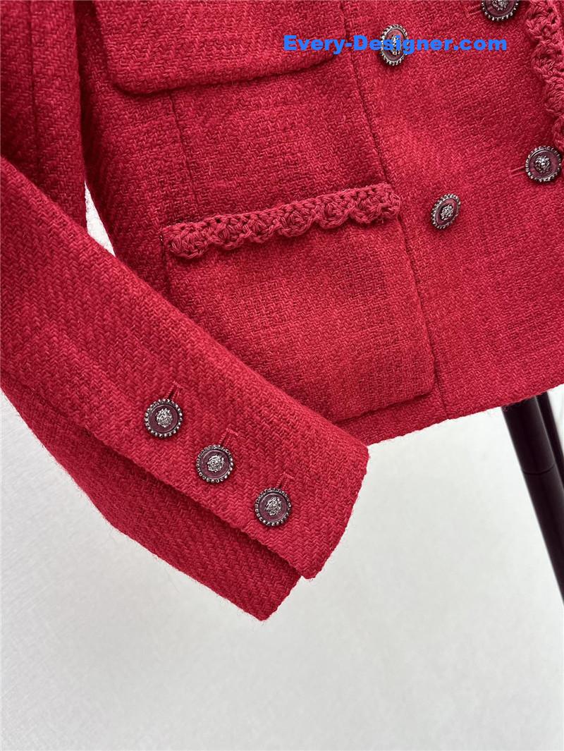 Ch**el four-pocket woven coat replica clothing sites