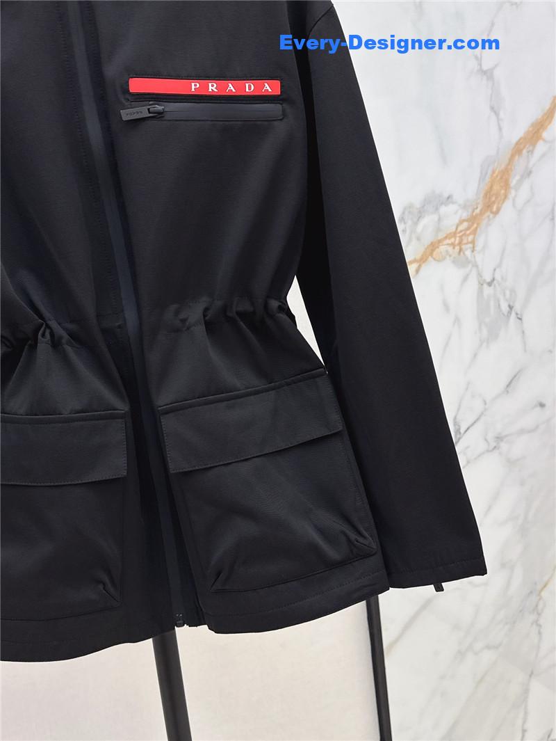 Pra*a workwear hooded windbreaker jacket replica clothing sites