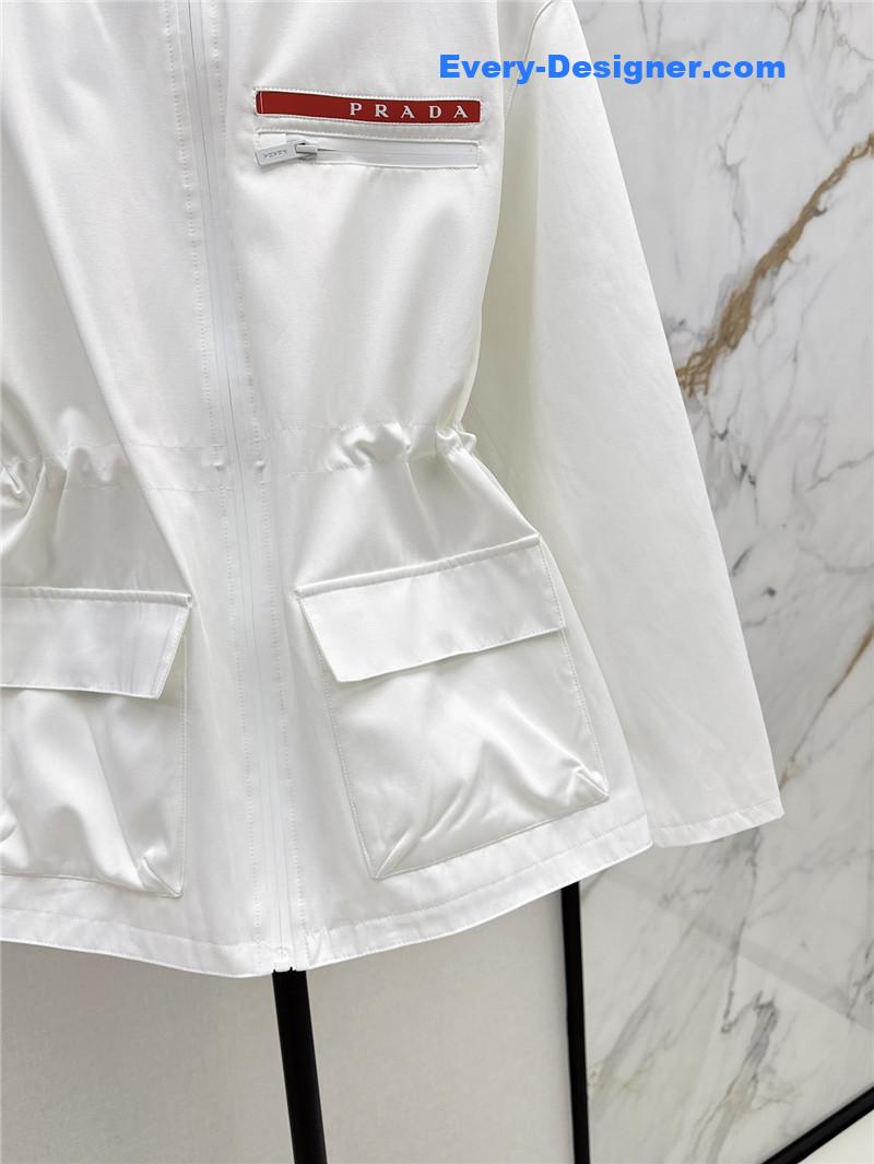 Pra*a workwear hooded windbreaker jacket replica clothing sites