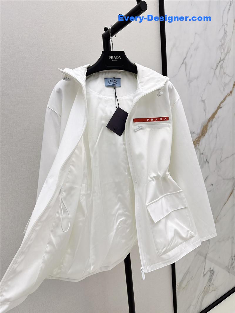 Pra*a workwear hooded windbreaker jacket replica clothing sites