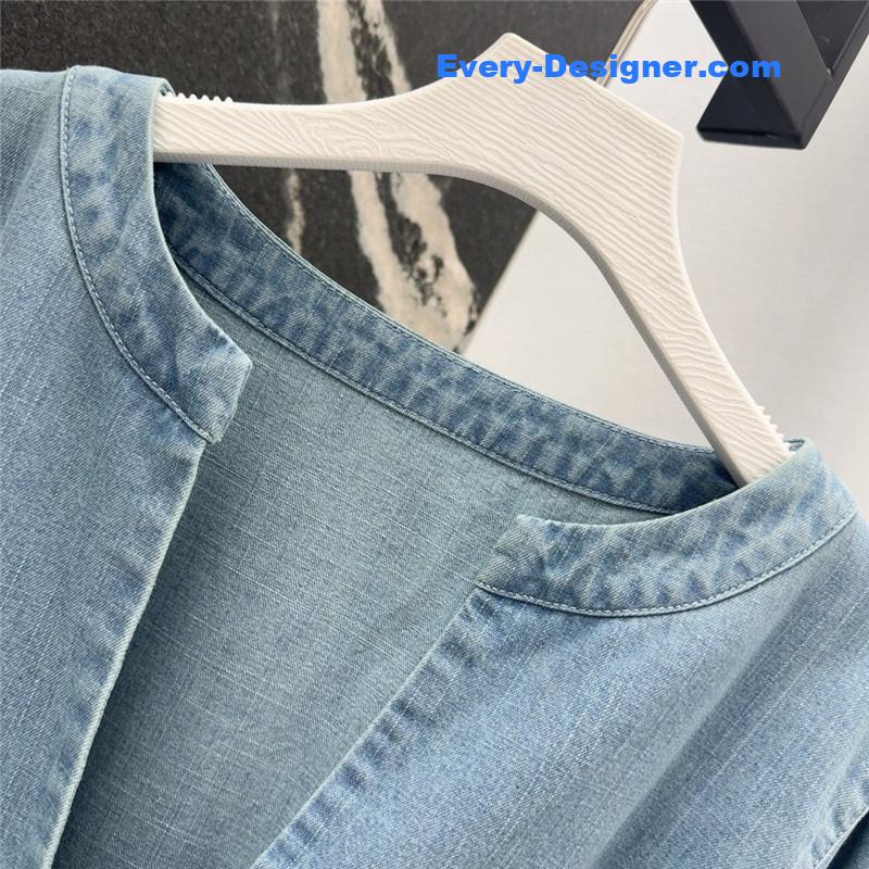 Va1e*ntin0 vintage denim maxi skirt replica d&g clothing