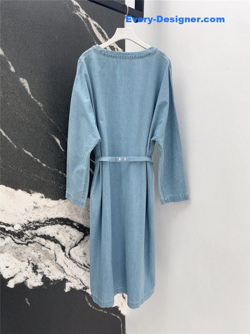 Va1e*ntin0 vintage denim maxi skirt replica d&g clothing