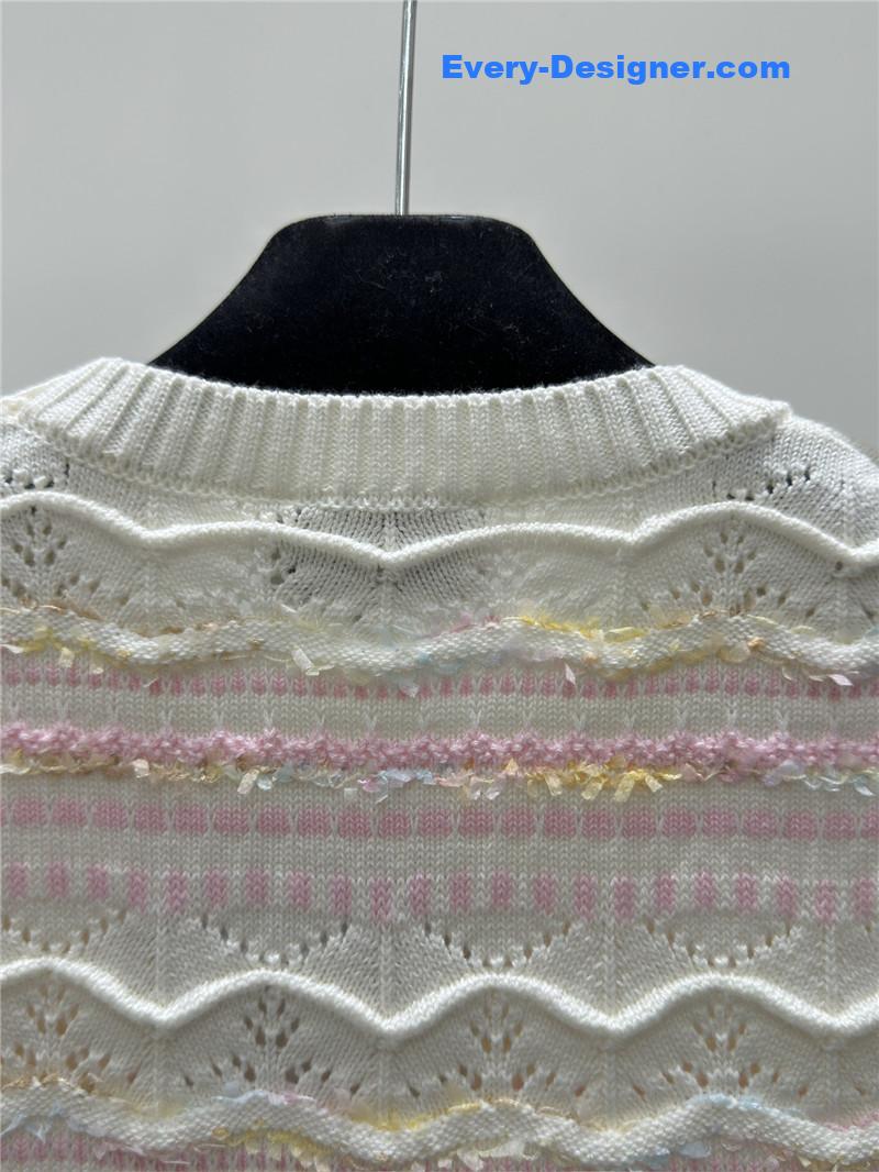 Ch**el knitted round neck short sleeve replica clothing sites