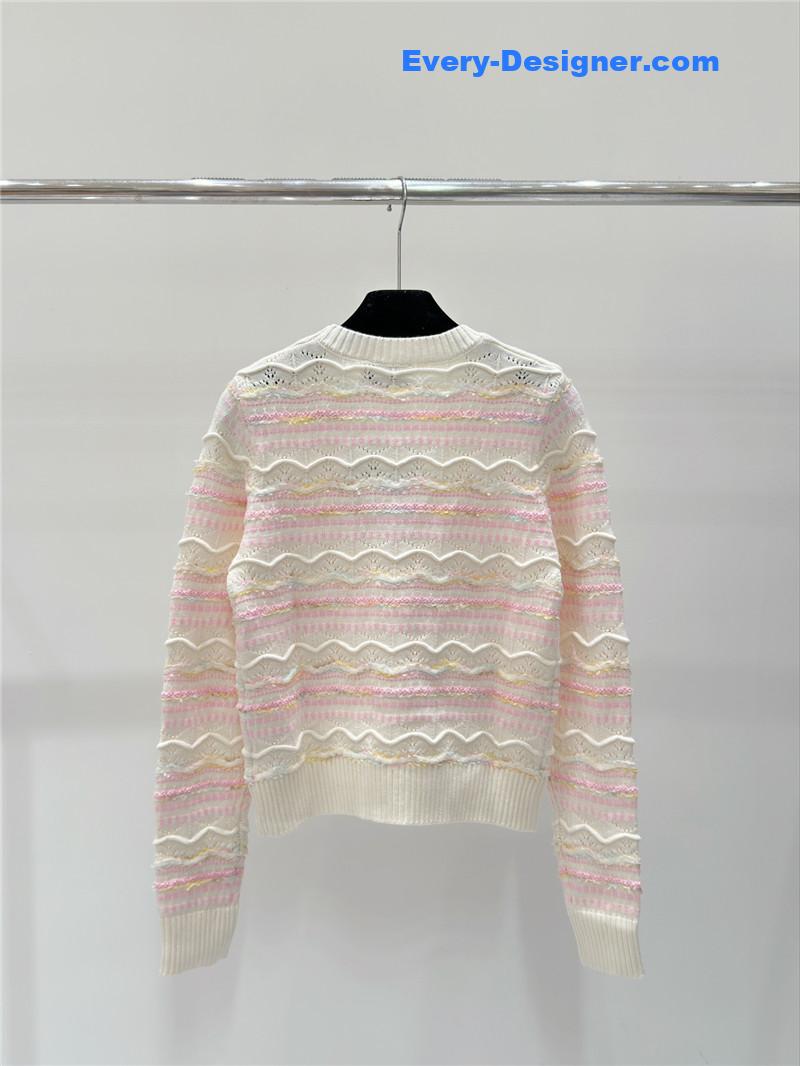 Ch**el v-neck knitted cardigan replica clothing sites