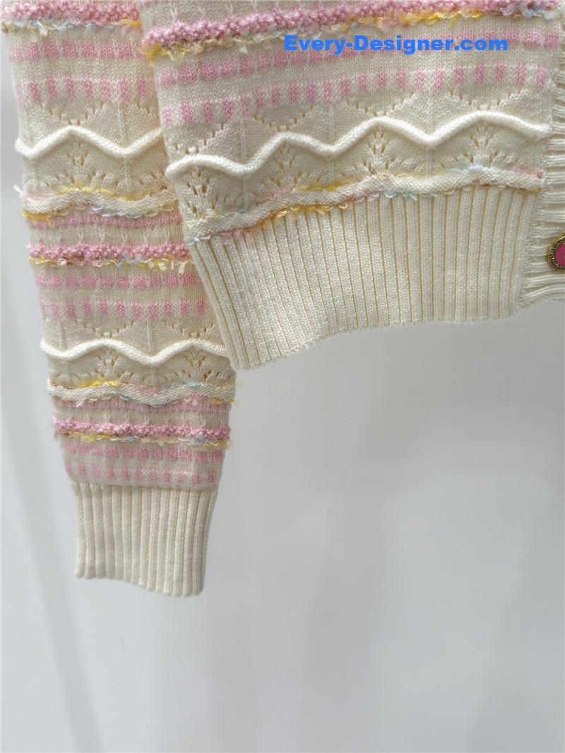 Ch**el v-neck knitted cardigan replica clothing sites