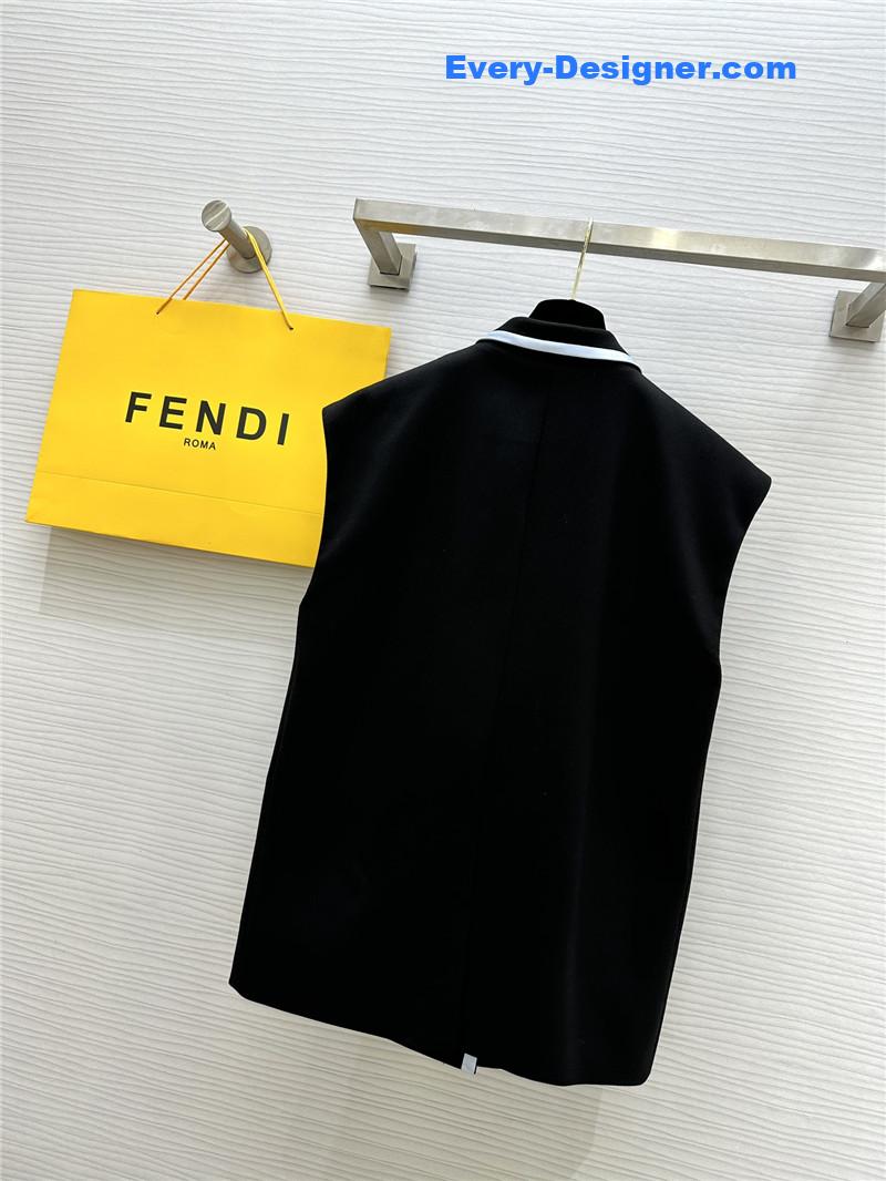 F**di color block vest jacket replica d&g clothing