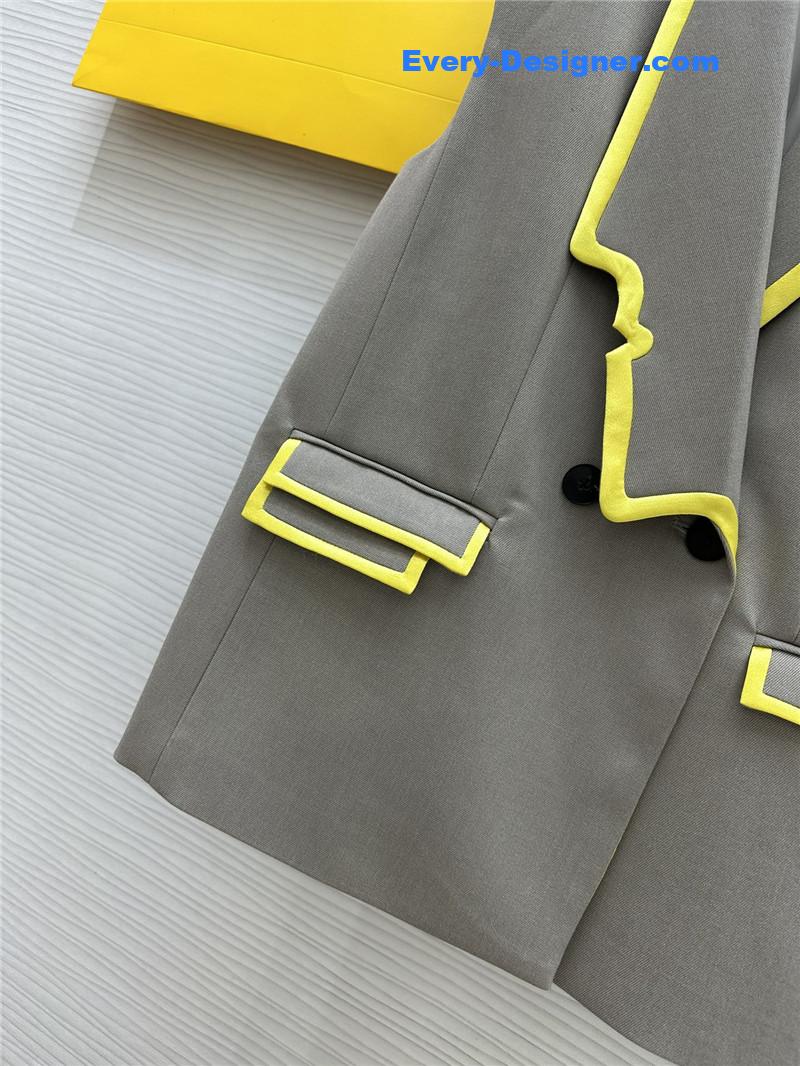 F**di color block vest jacket replica d&g clothing