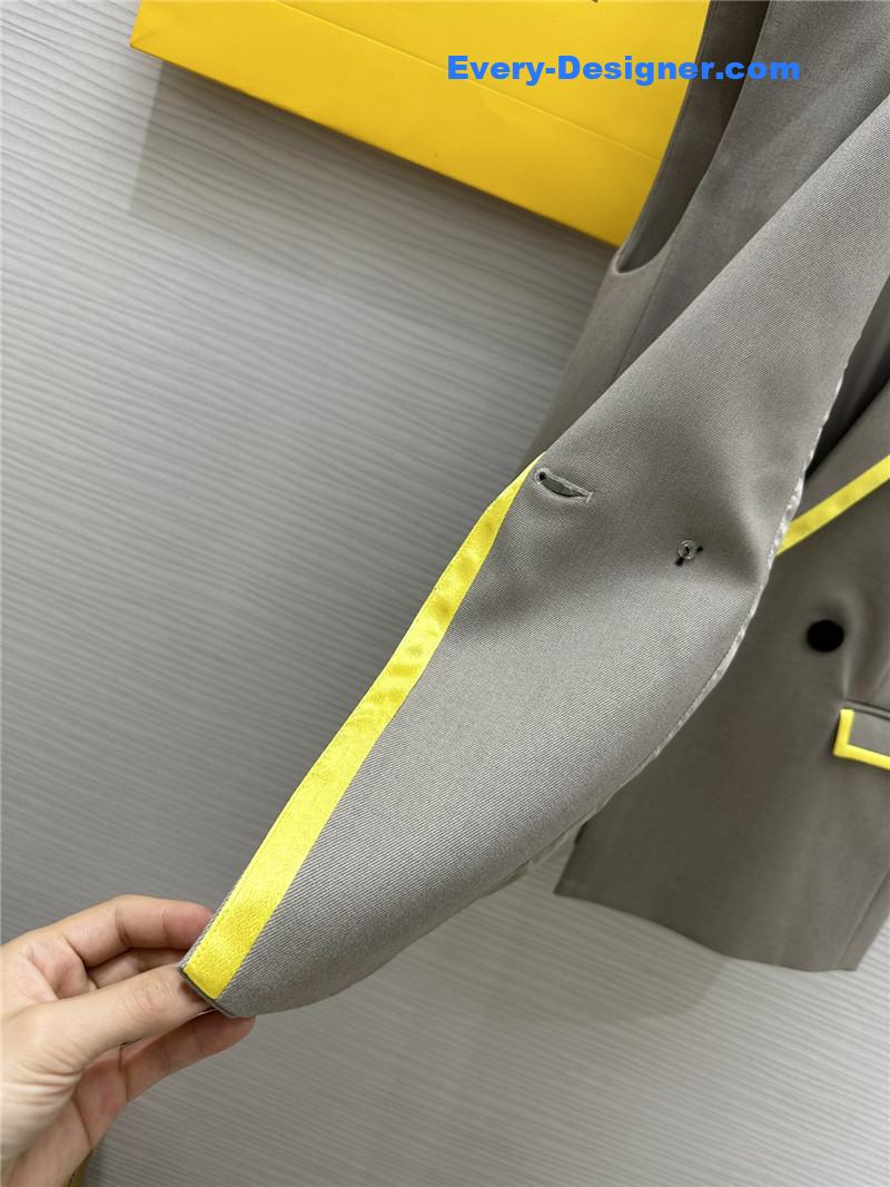 F**di color block vest jacket replica d&g clothing