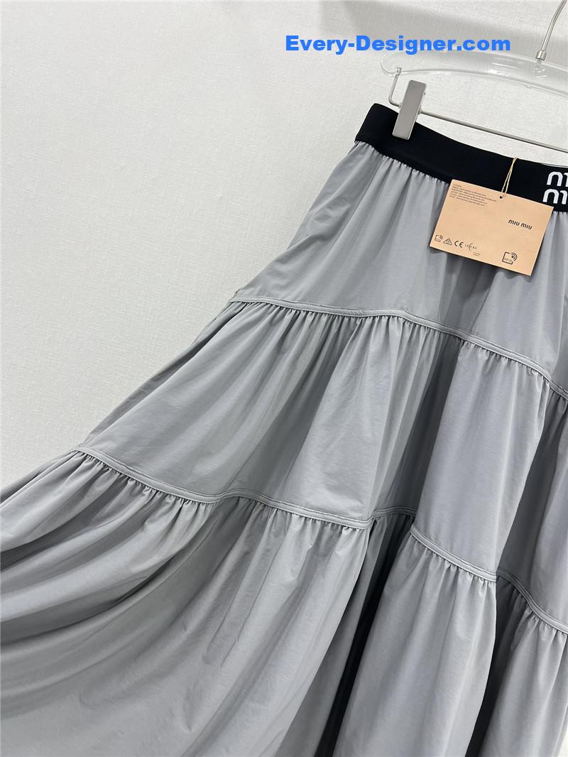 M1um1u sun protection fabric skirt replica d&g clothing