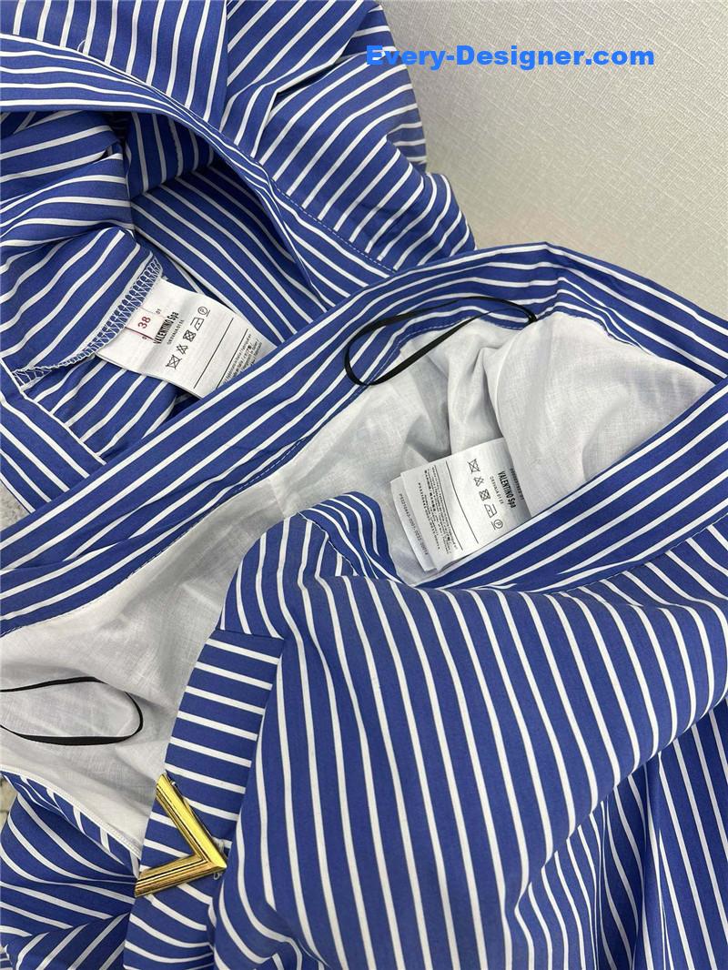 Va1e*ntin0 striped dress replica designer clothing websites