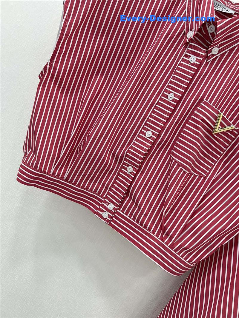 Va1e*ntin0 striped dress replica designer clothing websites