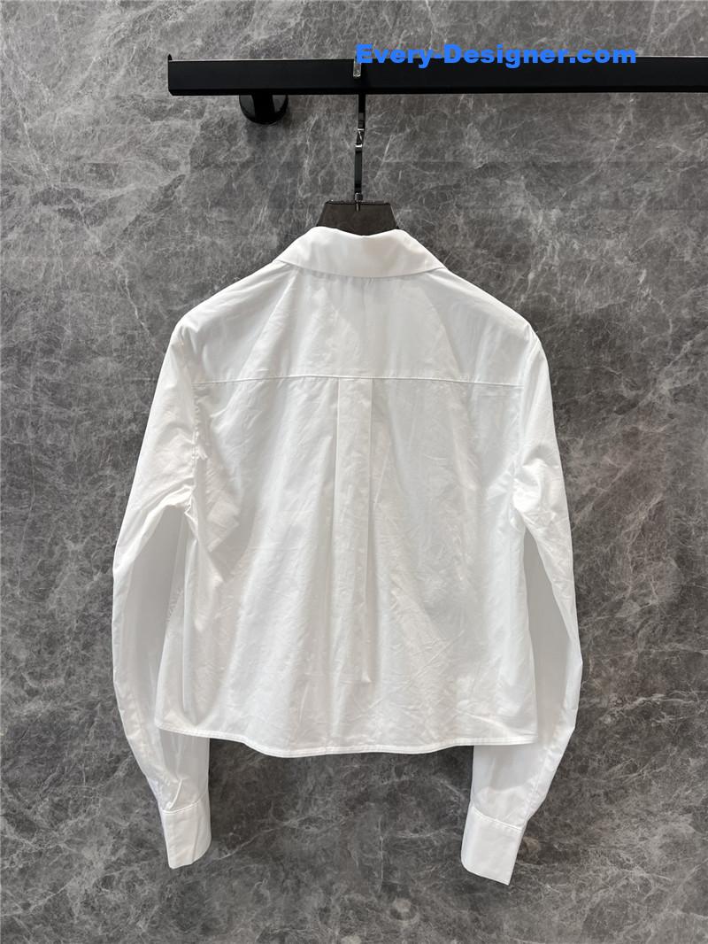 Ch**el lapel long-sleeved shirt replicas clothes