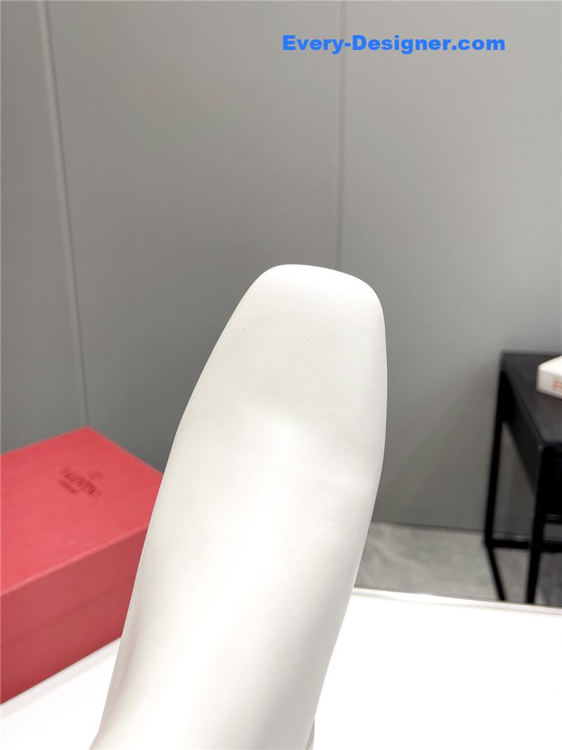 Va1e*ntin0 garavani 60mm white leather boots