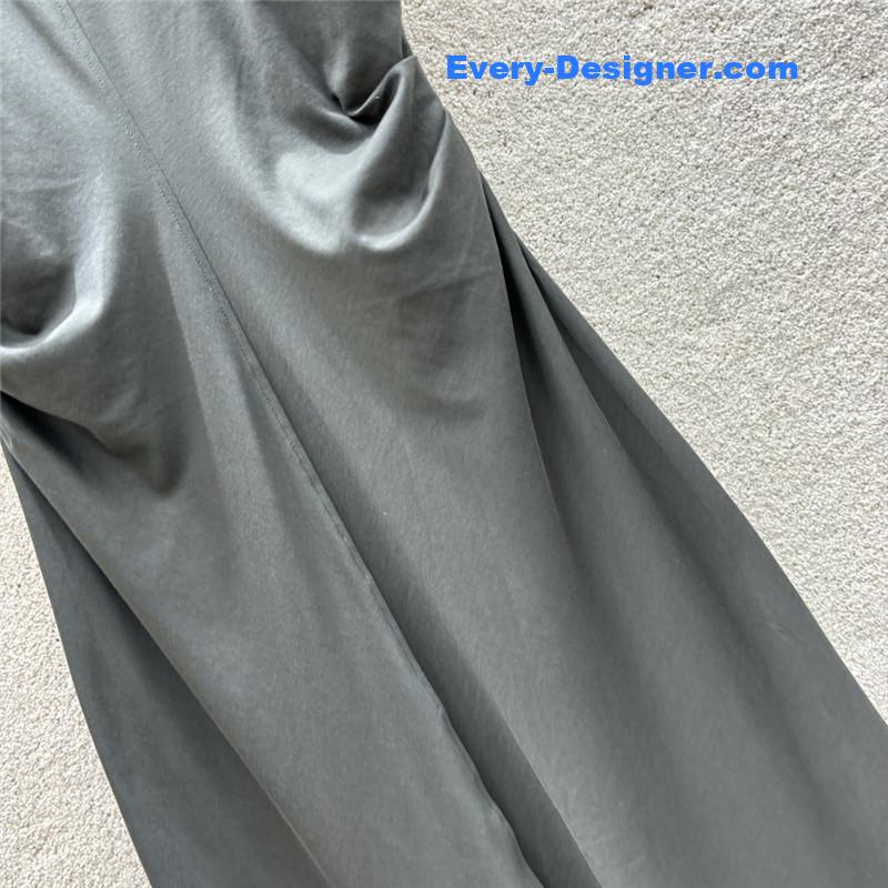 Pra*a contrast color hem flying dress replicas clothes