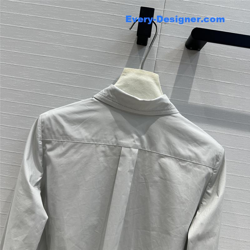 L0ew* hollow embroidery short shirt replica clothing sites