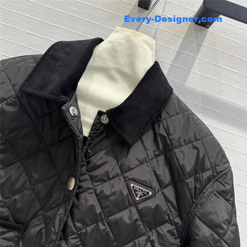 pra*a double-sided D1am0nd quilted padded jacket replicas clothes