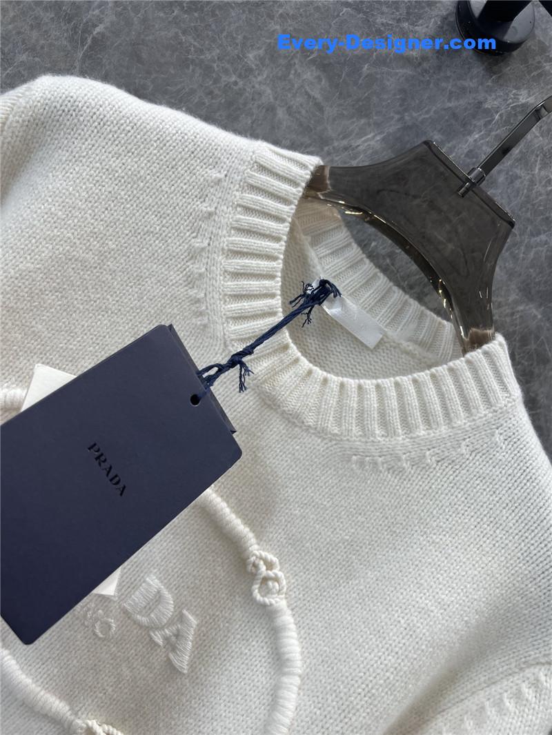 Pra*a knitted cashmere sweater replica clothing sites