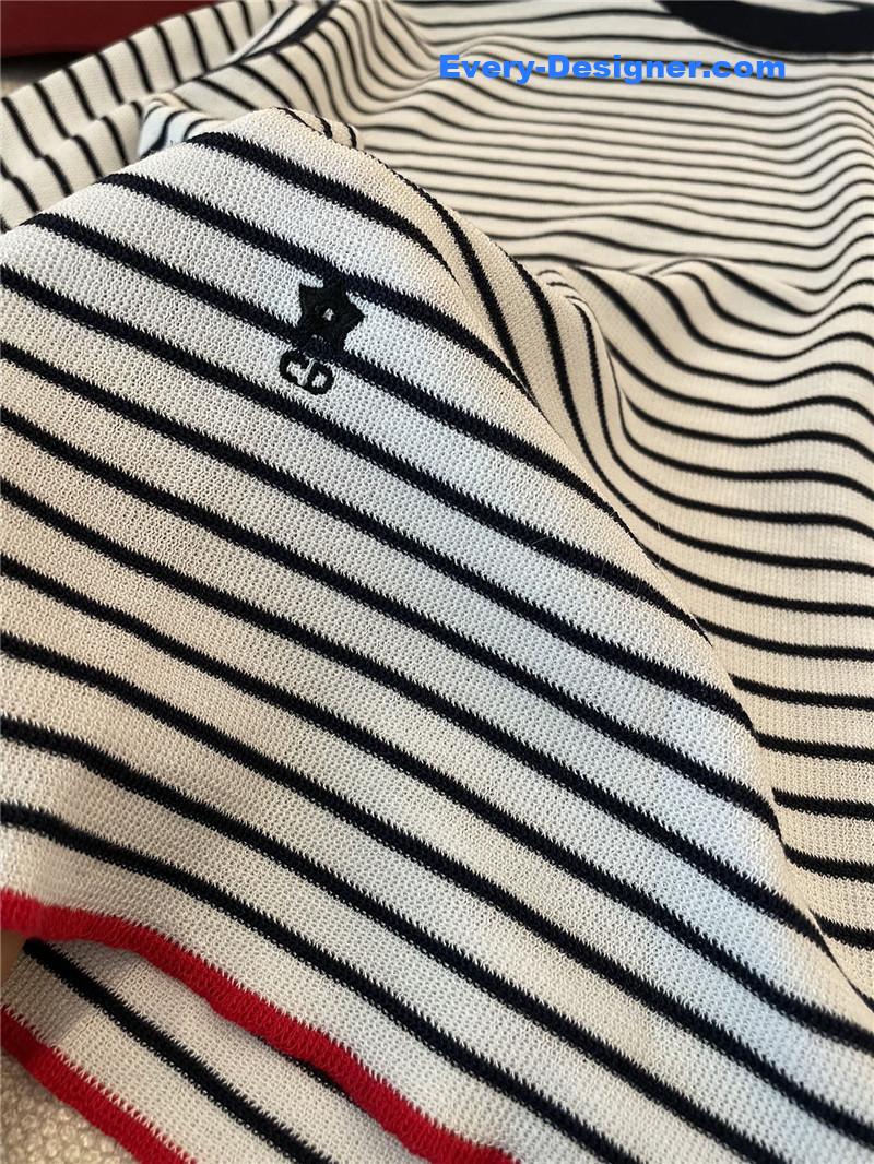 D10r black and white striped long sleeve replica d&g clothing