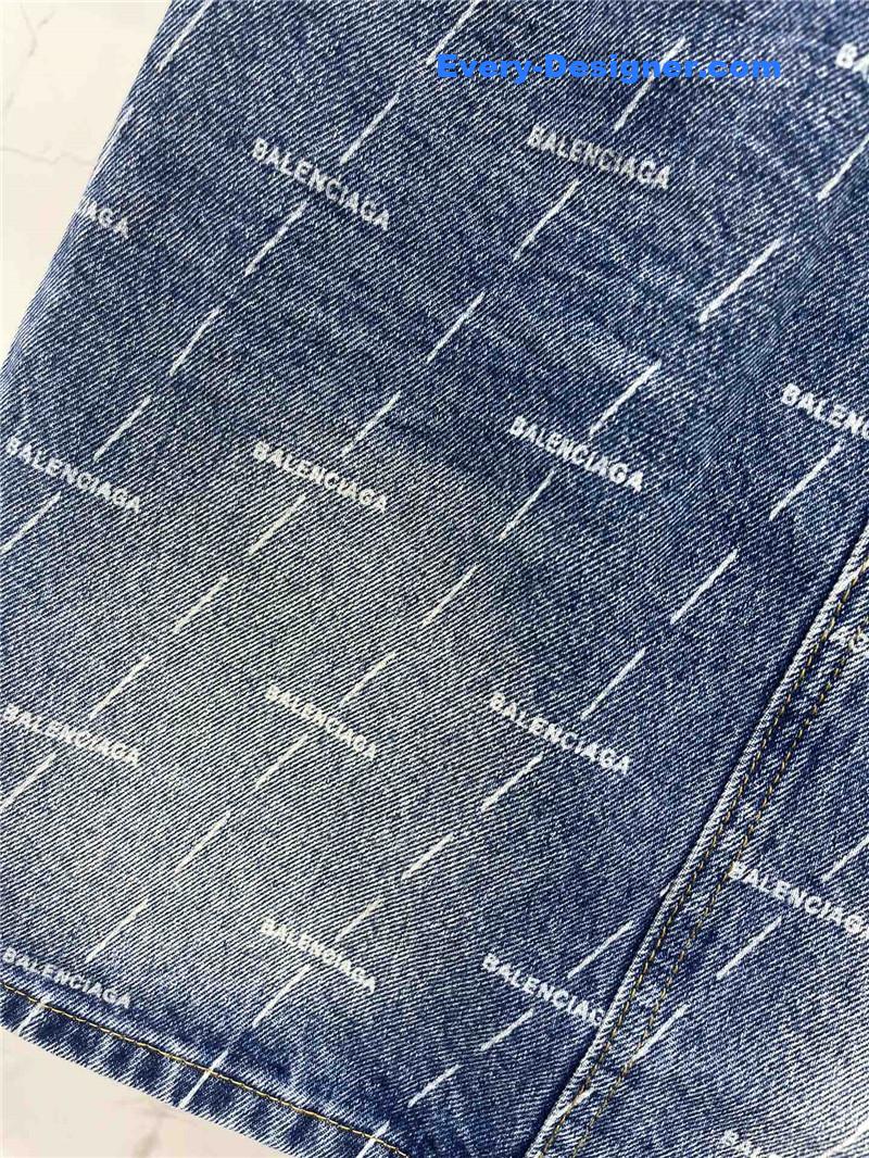 Ba1en*iaga washed distressed denim skirt replica clothing sites