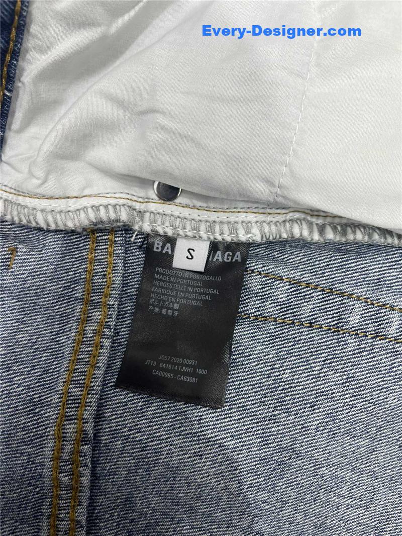 Ba1en*iaga washed distressed denim skirt replica clothing sites