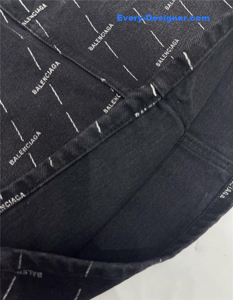 Ba1en*iaga washed distressed denim skirt replica clothing sites