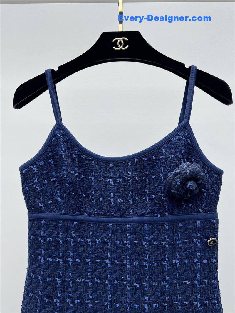 Ch**el tweed suspender dress replica clothes