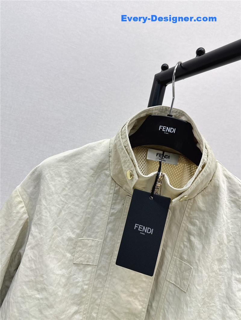 F**di new stand collar trench coat replica clothing sites