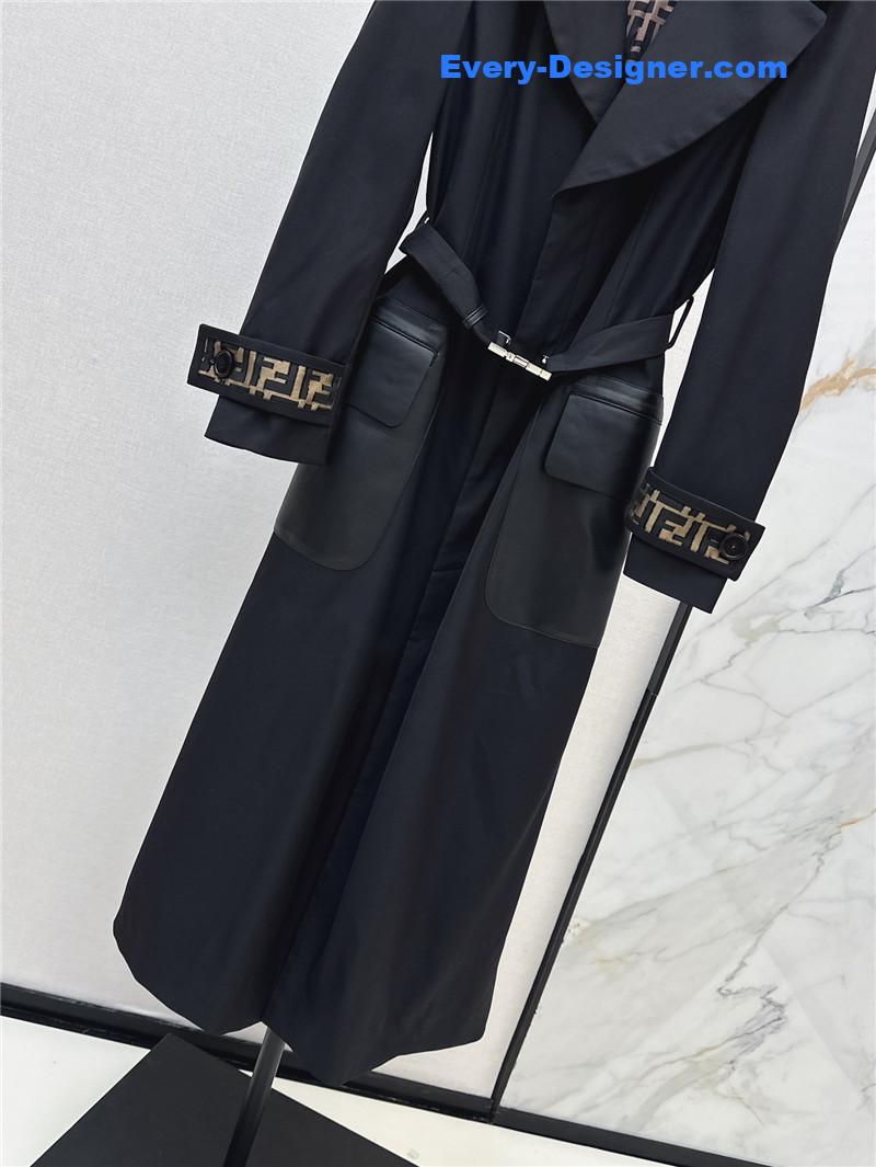 F**di long trench coat replica d&g clothing