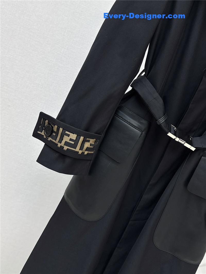 F**di long trench coat replica d&g clothing