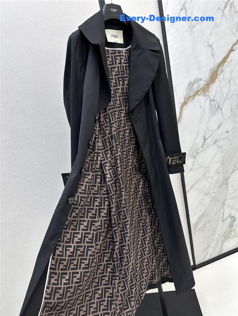 F**di long trench coat replica d&g clothing