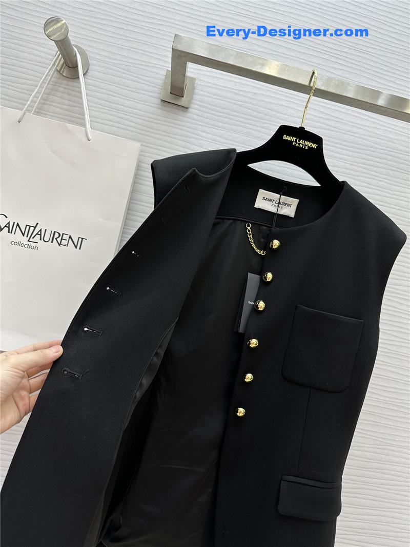 Y51 metal button vest replica d&g clothing