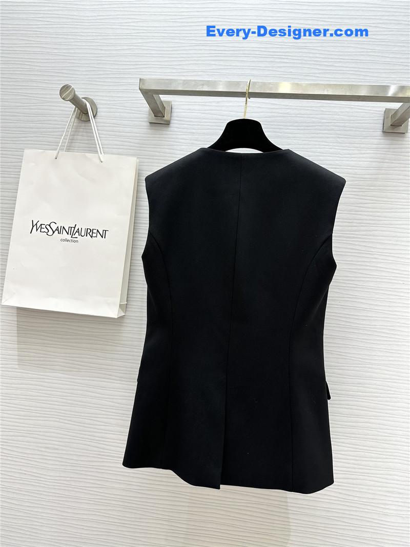 Y51 metal button vest replica d&g clothing