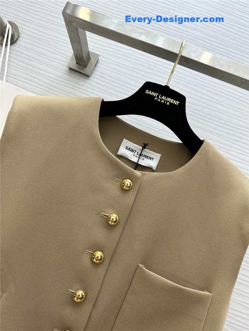 Y51 metal button vest replica d&g clothing