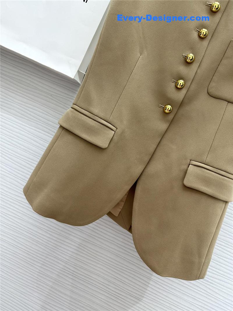 Y51 metal button vest replica d&g clothing