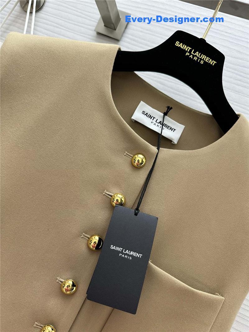 Y51 metal button vest replica d&g clothing