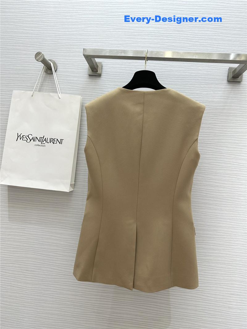 Y51 metal button vest replica d&g clothing