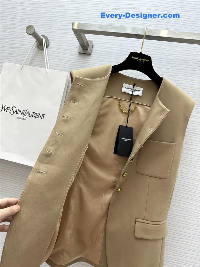 Y51 metal button vest replica d&g clothing