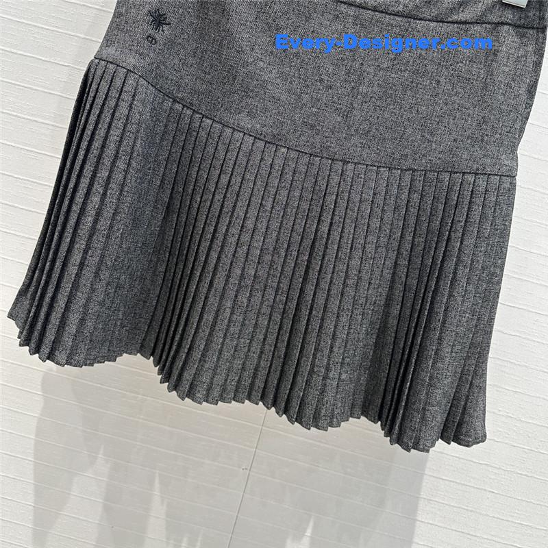 D10r grey pleated skirt replica clothing sites