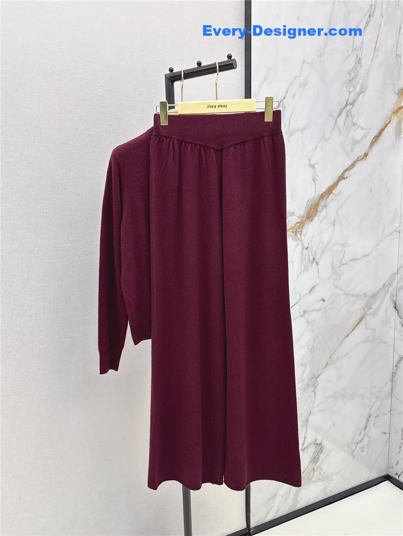 M1um1u new knitted suit replica d&g clothing