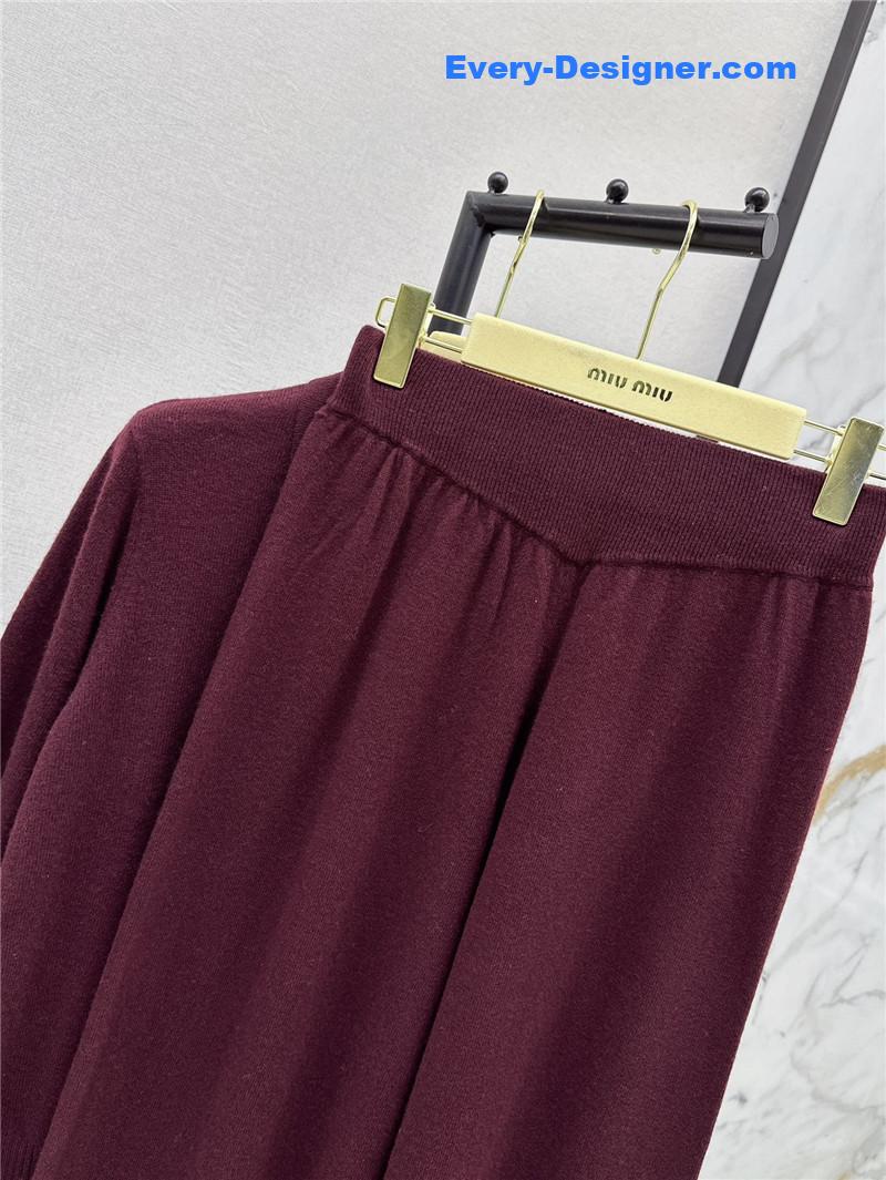 M1um1u new knitted suit replica d&g clothing