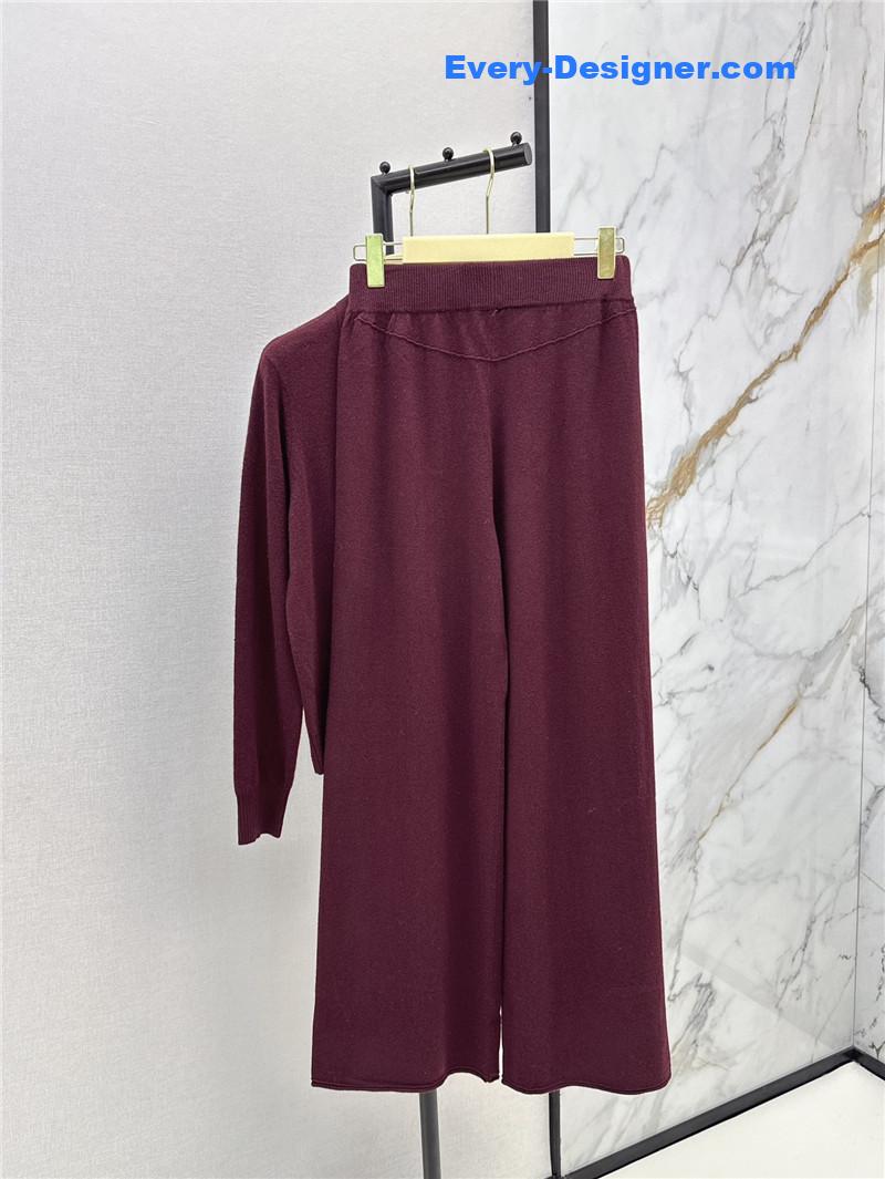 M1um1u new knitted suit replica d&g clothing