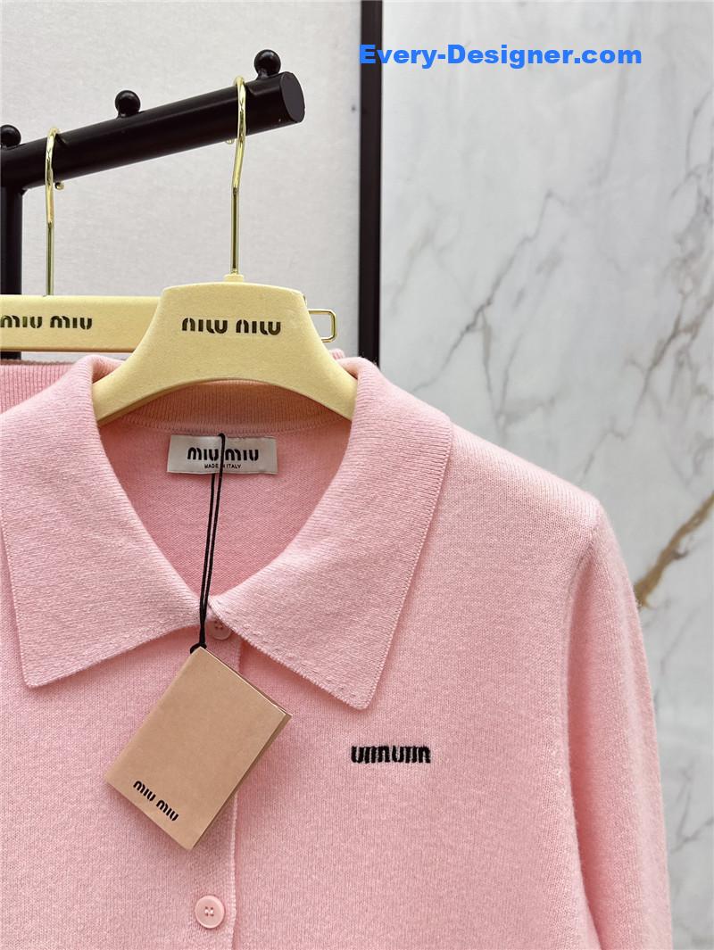 M1um1u new knitted suit replica d&g clothing